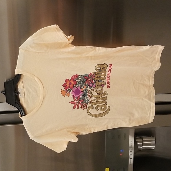 💕MOTHER💕 Itty Bitty Tee ~ California Super Bloom Graphic Tee XS NWOT - Picture 7 of 13